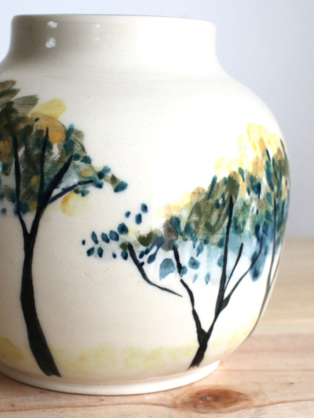 Impressionist Trees Vase